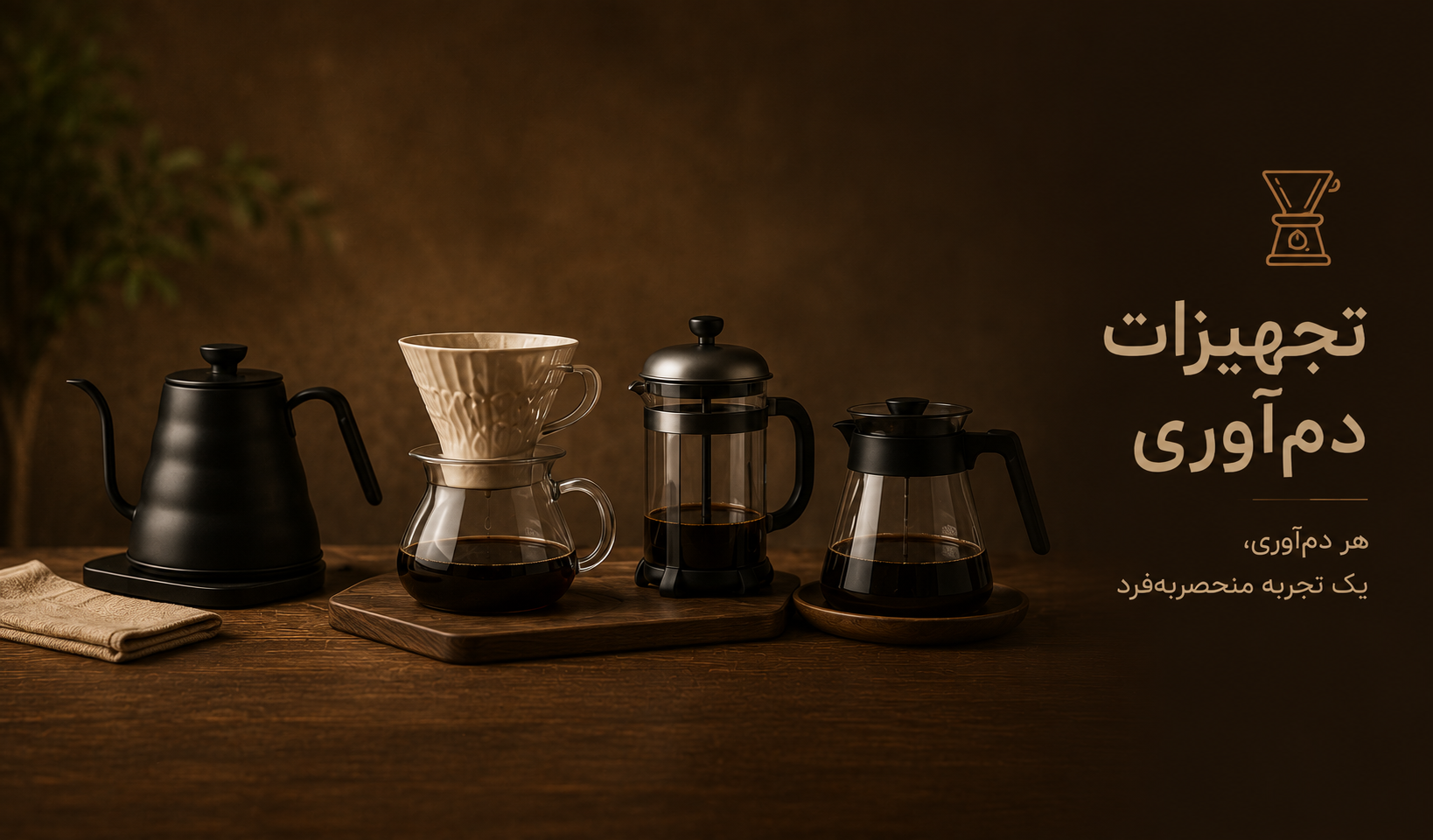 تجهیزات دم‌آوری قهوه