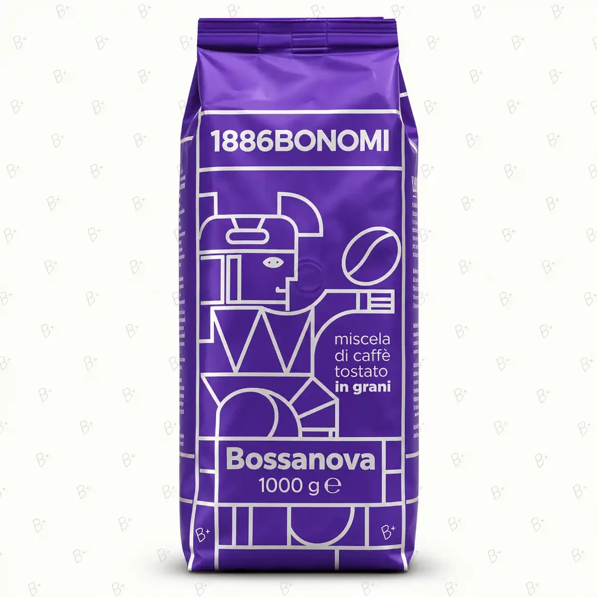 دانه قهوه ۱۸۸۶ بونومی بوسانوا 1886 Bonomi Bossanova صددرصد روبوستا ۱ کیلوگرم