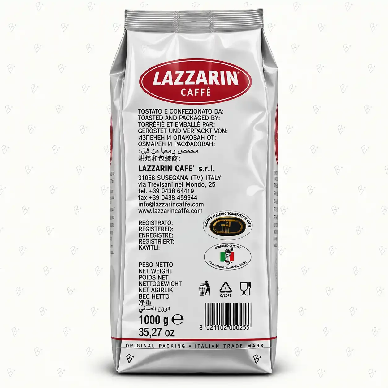 دانه قهوه لازارین آروما کلاسیکو Lazzarin Aroma Classico ۱ کیلوگرم