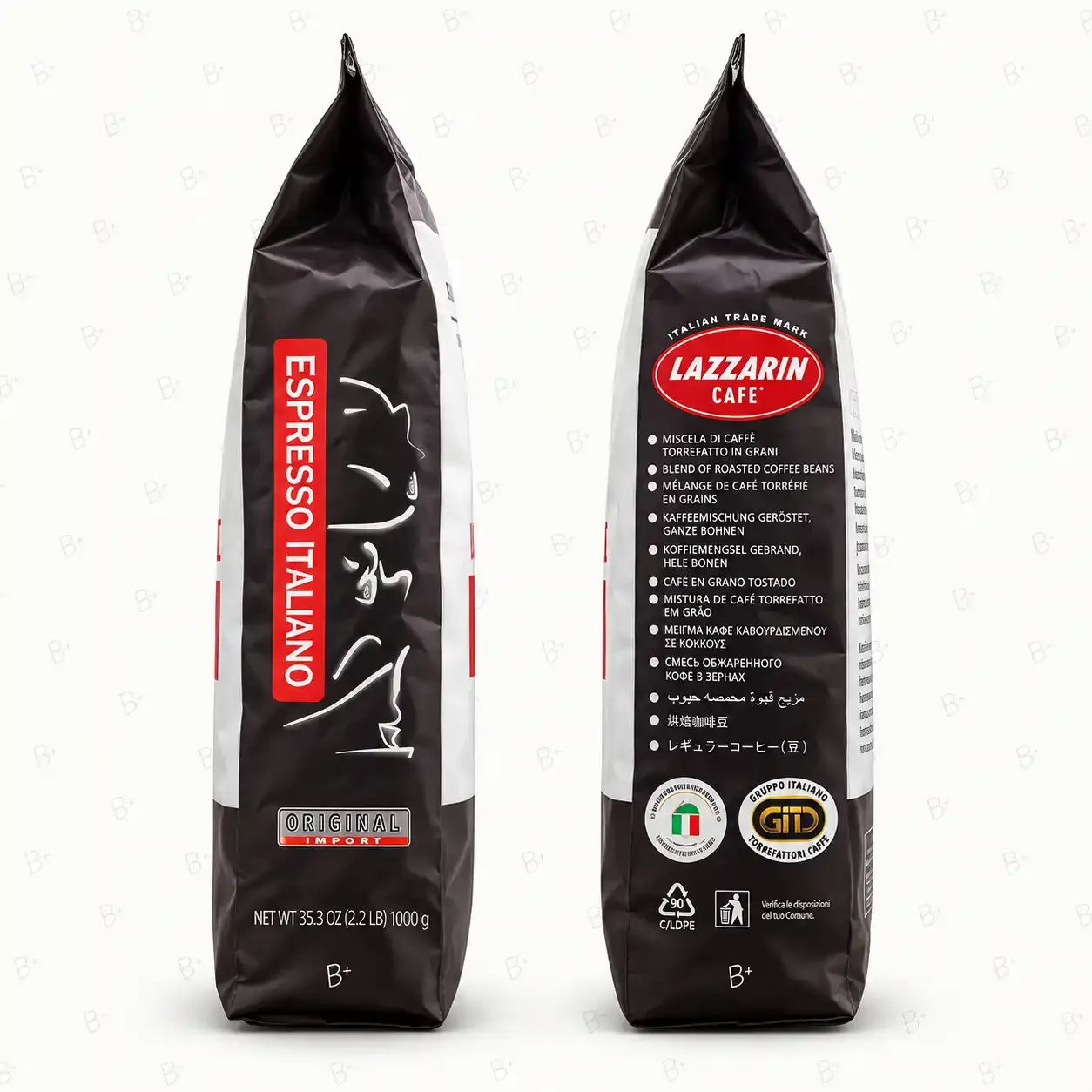 دانه قهوه لازارین گرانده اسپرسو Lazzarin Grande Espresso ۱ کیلوگرم