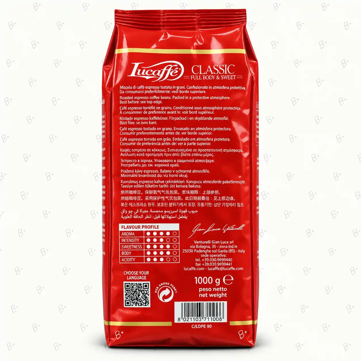دانه قهوه لوکافه کلاسیک Lucaffè Classic ۱ کیلوگرم